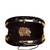 Black based rosegold sequins embroidery clutch