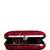 Red based silver sequins pattern embroidery clutch
