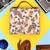 Colorful peacock printed suitcase style