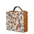 Colorful peacock printed suitcase style