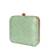 Mint green embroidered clutch bag for women