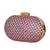 Maroon elegant capsule frame embroidery clutch