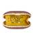 Maroon elegant capsule frame embroidery clutch