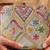 Elegant multicolor floral embroidered box clutch