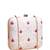  white & red floral embroidery clutch bag for women with detachable strap