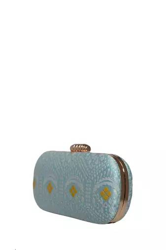  party blue clutch bag for women