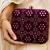  wine based silver threadwork embroidery clutch