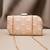  golden petal embroidered clutch bag for women