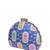  blue based pattern printed golden zari fabric clutch bag for women