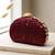  green embroidered box clutch bag for women