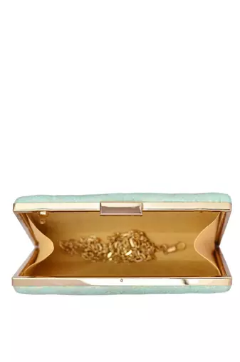  printed box clutch bag for women