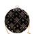  black based rosegold sequins embroidery clutch
