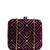  wine based sequins embroidery clutch bag for wonen with detachable strap