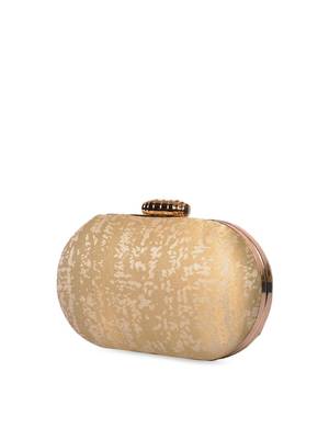  beige textured box clutch bag for women 3