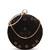  black with sequin geometric pattern clutch
