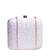  white based clutch bag for wonen with detachable strap