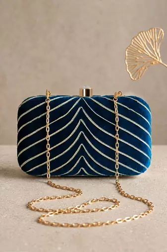  embellished party box clutch bag for women