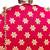  red based golden floral embroidery clutch bag for women with detachble strap