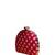  red based golden floral embroidery clutch bag for women with detachble strap