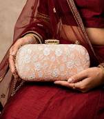   embroidered box clutch bag for women