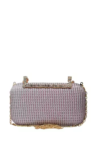   embellished box clutch bag for women