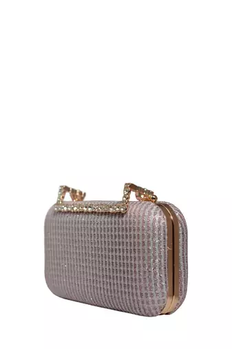   embellished box clutch bag for women