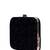   black based thread work embroidery clutch bag for wonen with detachable strap