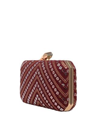   embroidered box clutch bag for women 3
