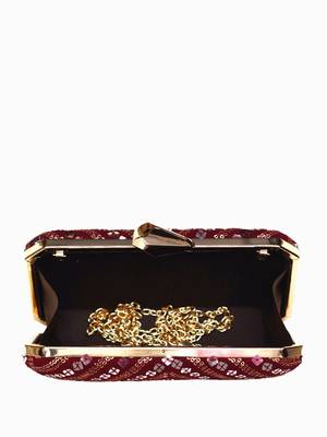   embroidered box clutch bag for women 4