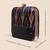   printed black golden geometric clutch bag for women with detachable strap