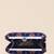   printed black golden geometric clutch bag for women with detachable strap