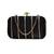   midnight black gold-striped embroidered clutch bag for women with detachble strap