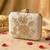   royal pink paisley embroidered clutch bag for women with detachble strap
