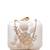   royal pink paisley embroidered clutch bag for women with detachble strap