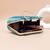   sky blue gold floral embroidered clutch bag for women with detachble strap