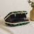   luxury emerald green velvet embroidered clutch bag for women with detachble strap