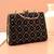   black based silver sequins embroidery clutch bag for women with detachble strap