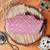   women pink & white embroidered box clutch bag for women with detachble strap