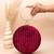   crimson luxe velvet stripe embroidery clutch bag for women with detachble strap