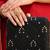   black  gold-toned embroidered embellished box clutch bag for women with detachble strap
