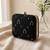   black  gold-toned embroidered embellished box clutch bag for women with detachble strap