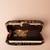   black based sequins and threadwork embroidery clutch bag for women