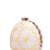 white based yellow thread embroidery party clutch bag for women with detachble strap
