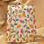   off-white based yellow and pink leaf embroidery clutch bag for women