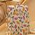   off-white based yellow and pink leaf embroidery clutch bag for women