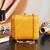   yellow embroidered box clutch bag for women with detachble strap
