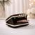   black stylish midnight luxe glitter embroidery clutch bag for women with detachble strap