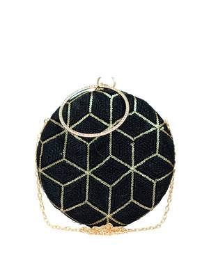   embroidered box clutch bag for women with detachble strap 2