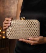  elegant gold sequin box clutch bag for women with detachble strap