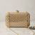  elegant gold sequin box clutch bag for women with detachble strap